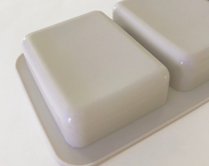 2 PACK- Rectangle Soap Molds 4- 3.25oz cavities, Heat Safe Silicone, Cold Process, DIY Soapmaking, Bath, Melt & Pour, Two Wild Hares