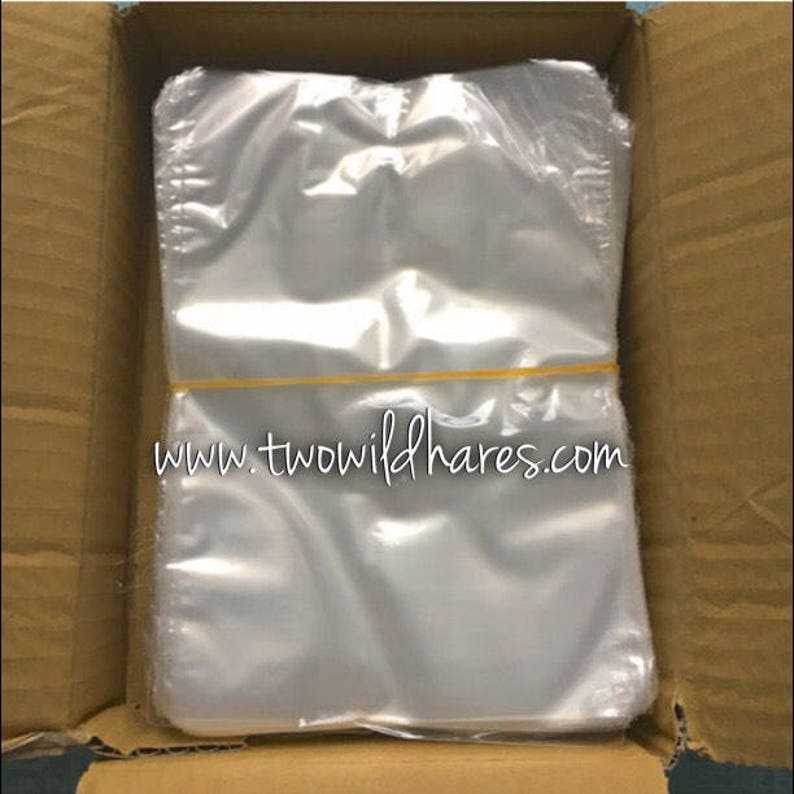 500-SM 4x6 POLYOLEFIN Shrink Bags, Free Us Ship, Smell Through Plastic, 100g, BEST Wrap Available for Soap, Bath Bombs, Two Wild Hares image 2