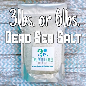 DEAD SEA Salt, Coarse Grain, Remineralizing, Natural Salt from Israel, Free Usa Ship, Two Wild Hares