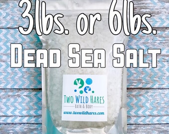 DEAD SEA Salt, Coarse Grain, Remineralizing, Natural Salt from Israel, Free Usa Ship, Two Wild Hares
