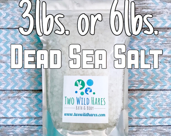 DEAD SEA Salt, Coarse Grain, Remineralizing, Natural Salt from Israel, Free Usa Ship, Two Wild Hares