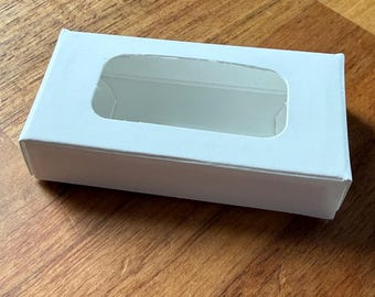 100-2 Lip Balm White Box, 100% Recyclable,  2.75" x 1.375"" x 0.625", Eco Friendly Packaging, Gift Set, Two Wild Hares