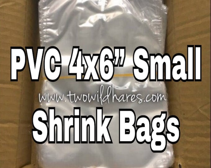 500-SM 4x6" PVC Shrink Bag Packaging, 100g, Soap, Bath Bombs, Etc