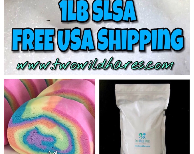 1lb SLSa Eco-certified Surfactant, Lathanol, LAL Coarse, Sodium Lauryl Sulfoacetate, Bubbles, Bath, DIY, Two Wild Hares