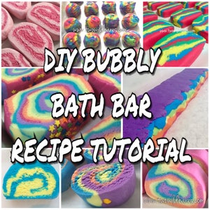 DIY Bubbly Bath Bar / Solid Bubble Bath Recipe Tutorial FOOLPROOF Step By Step, Two Wild Hares image 2