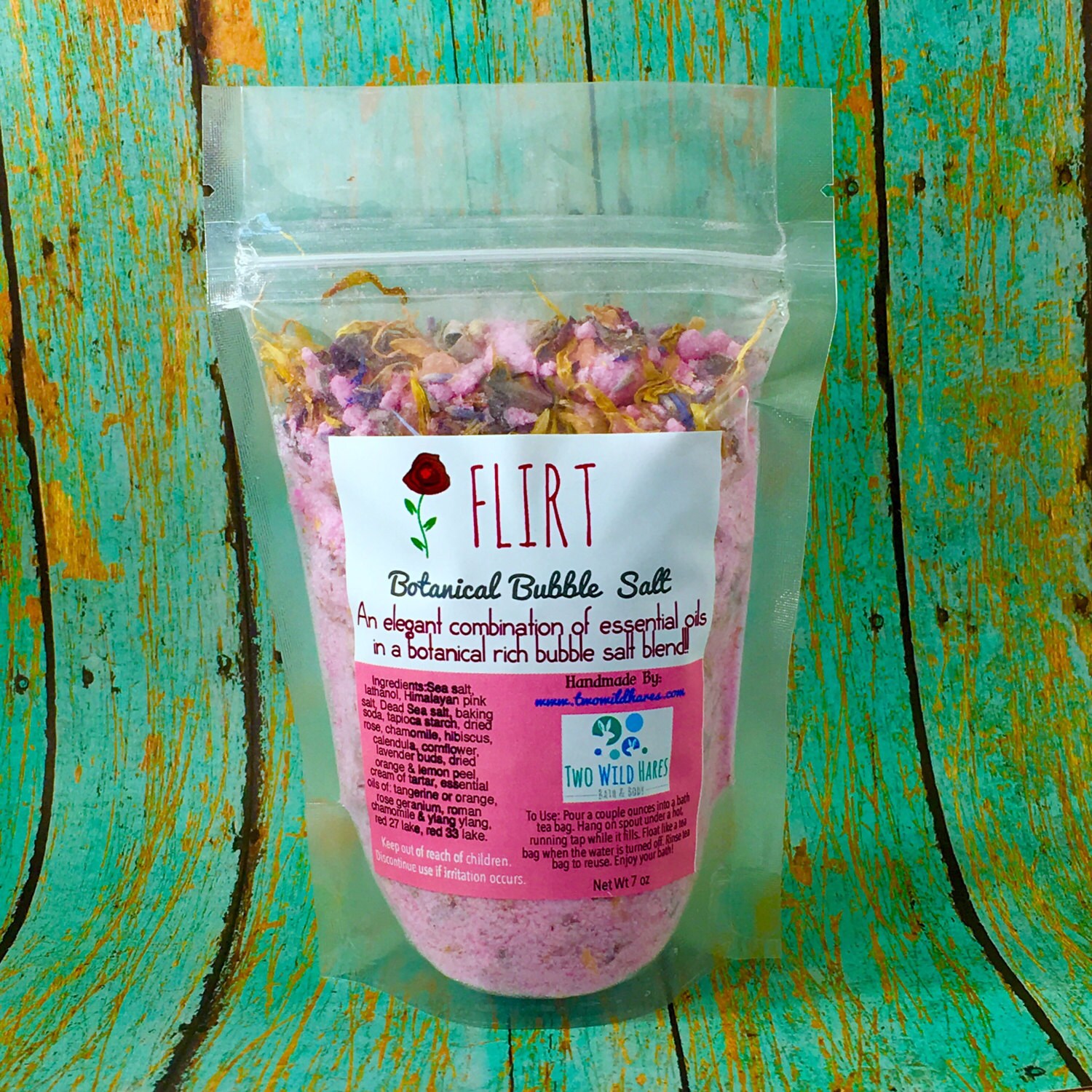 FLIRT Botanical BuBBle Salt, Essential Oils, Mineral Rich Salt, Loaded