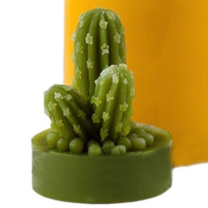 CACTUS / SUCCULENT Silicone Mold, 3D Mold, Single Cavity, 1.5", Free US Ship, Two Wild Hares