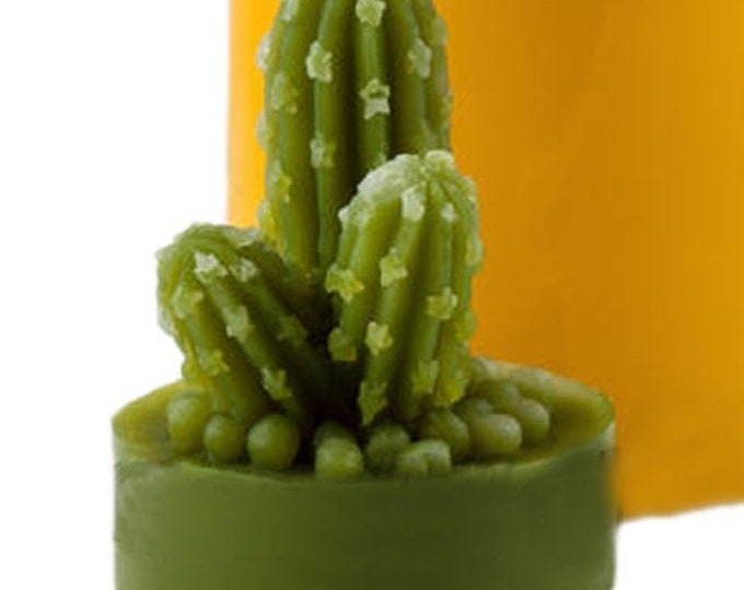 CACTUS / SUCCULENT Silicone Mold, 3D Mold, Single Cavity, 1.5", Free US Ship, Two Wild Hares