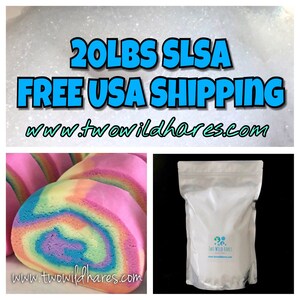 20lbs SLSa Eco-certified Surfactant, Lathanol, LAL Coarse, Sodium Lauryl Sulfoacetate, Bubbles, Bath, DIY, Two Wild Hares