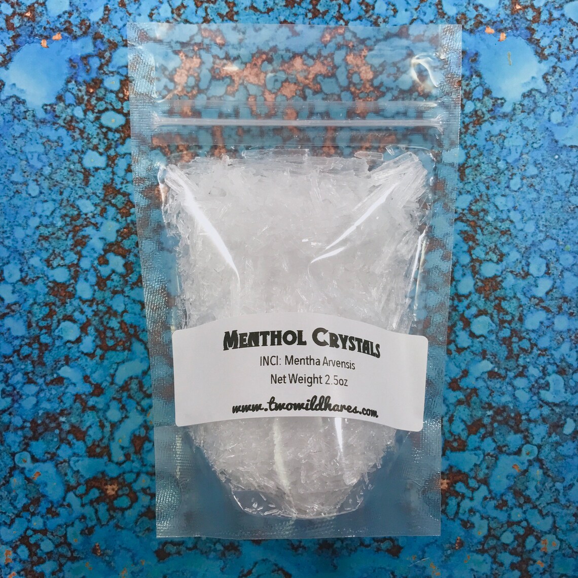2.5 oz MENTHOL CRYSTALS 100 Mentha Arvensis Two Wild Hares Etsy