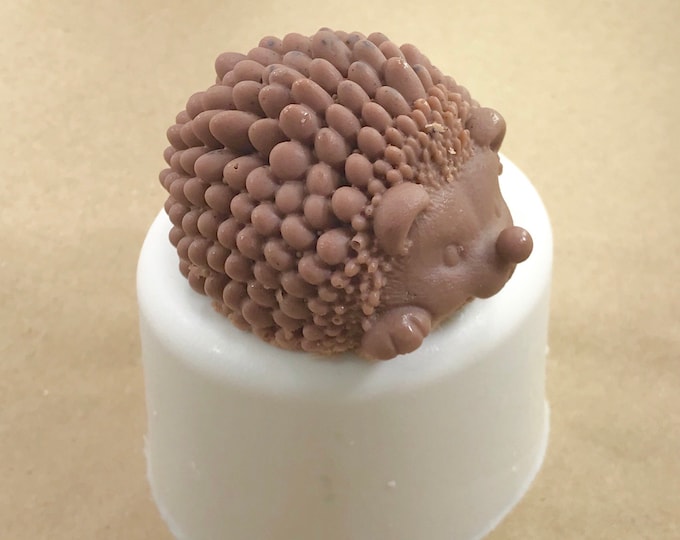 HEDGEHOG Silicone Soap Mold, 1 Cavity, 2.5oz, (70g) Heat Resistant, Lotion Bars, Soap, Jelly, Wax, Resin, Food, Free US Ship, Two Wild Hares