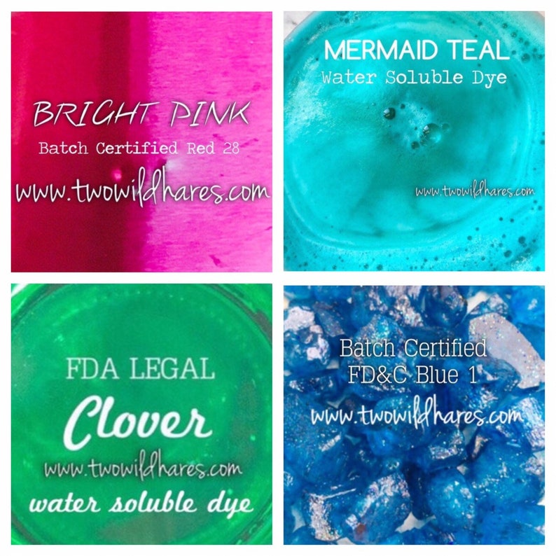 9 Bath Bomb Dye Set Only Dyes Batch Certified Water Etsy