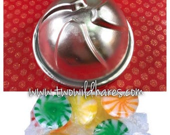 LOLLY/ PEPPERMINT Bath Bomb Mold, Metal, 3", Swirl Candy or Beachball Shape, Two Wild Hares