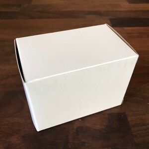25- Chunky WHITE Boxes, 100% Recyclable, 4x3x2.5” Eco Friendly Soap Packaging, Two Wild Hares