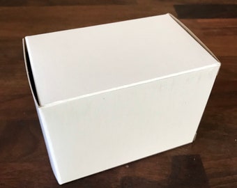 25- Chunky WHITE Boxes, 100% Recyclable, 4x3x2.5” Eco Friendly Soap Packaging, Two Wild Hares