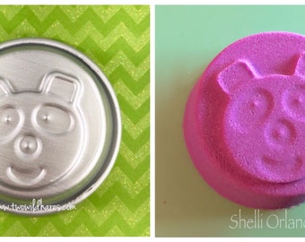 HAPPY PANDA Bath Bomb & Baking Mold, 2.75" Metal, 3.5-3.75 oz Bath Bomb, Two Wild Hares