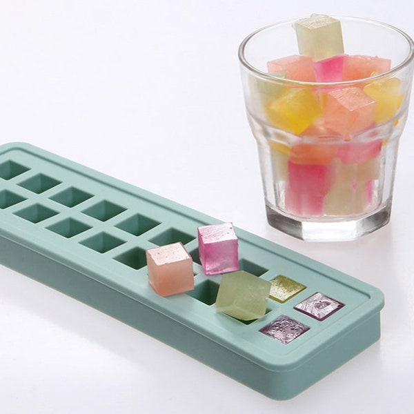 Bombe de bain en silicone CUBE EMBED, moule à pâtisserie ou à glace, cubes carrés de 20 à 1,6 cm (0,63"), navire gratuit des États-Unis, deux lièvres sauvages