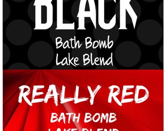 4oz BLACK & 4oz RED Bath Bomb Color Pack, Add Dry to Bomb Mix, Easy To Use, High Dye Lake Blends, Free USA Ship, Two Wild Hares