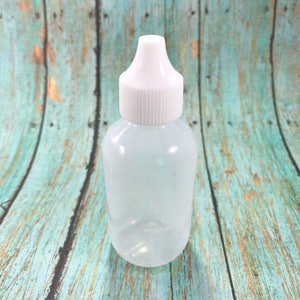 DYE SQUEEZE BOTTLE, Stores Bloomed Water Soluble Dye, Soft Squeezable Plastic, Dropper Tip & Cap, 2oz
