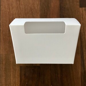 Caixa de sabonete para janela superior 100 sofisticada, branca, 100% reciclável, 2 3/4" x 3 13/16" x 1 3/16", embalagem ecológica, envio GRATUITO para os EUA, duas lebres selvagens