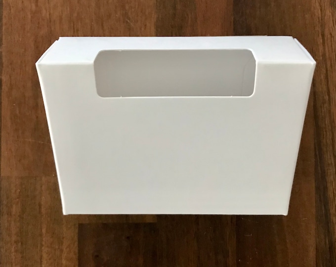 100-Fancy Top Window Soap Box, White, 100% Recyclable,  2 3/4" x 3 13/16" x 1 3/16", Eco Friendly Packaging, FREE US Ship, Two Wild Hares