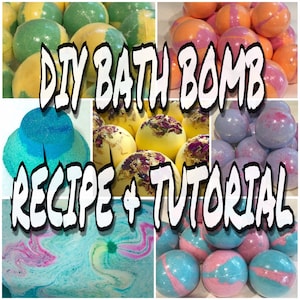 DIY BATH BOMB Recipe & Tutorial Guide, Bath Bomb Making, Step By Step, Two Wild Hares