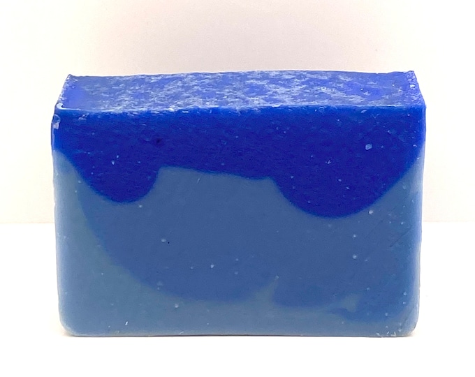 BLUE COLLAR Handmade Soap, Wood, Smoke, Masculine, Working Man Soap, 4 oz, Two Wild Hares