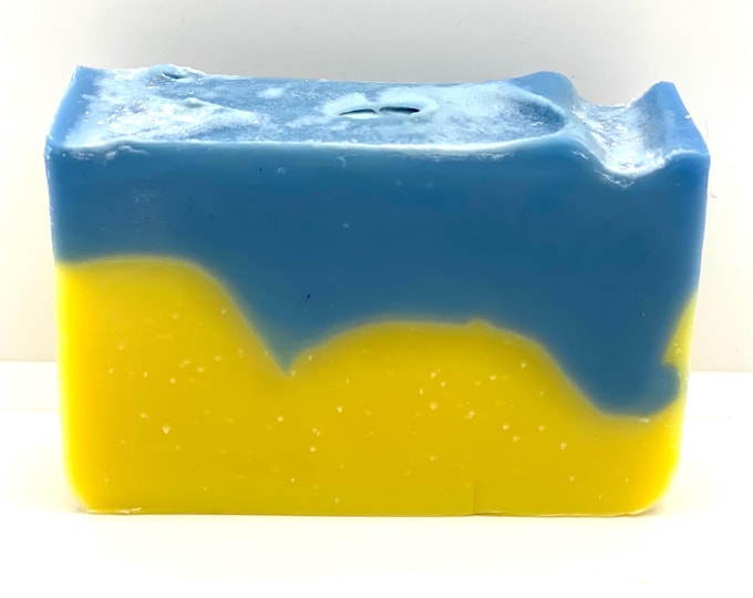 CATCHIN' WAVES Tropical Mango, Banana, Pineapple, Berry & Coconut Beachy Handmade Soap,  4 oz, Two Wild Hares
