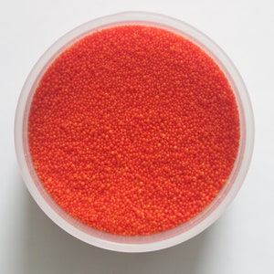 JOJOBA BEADS MANDARIN, 20/40, Orange Exfoliant Safe Alternative to Microbeads for Bath Products, Biodegradable, Environmentally Friendly Wax