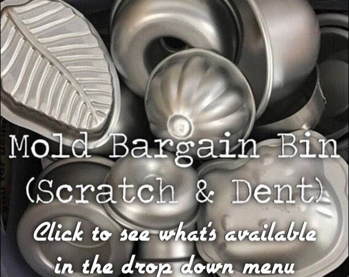 MOLD BARGAIN BIN, Scratch, Dent, Imperfect Molds, Bath Bomb Molds, Two Wild Hares