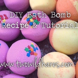 DIY BATH BOMB Recipe & Tutorial Guide, Bath Bomb Making, Step By Step, Two Wild Hares image 10