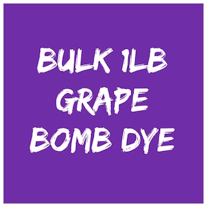 1lb Bulk GRAPE Bath Bomb Dye, 84-91% Batch Certified Water Soluble Powdered Cosmetic Colorant, Container Packaging, Two Wild Hares