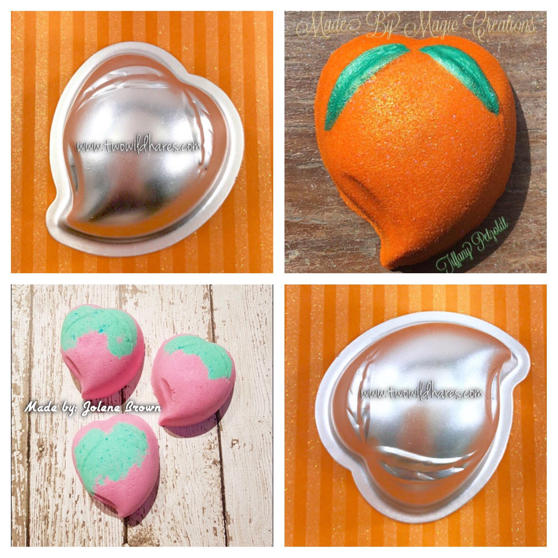 4 Size Bath Bomb Mold Set, Free US Ship, Stainless, Heavy Duty, (3, 2.5, 2,  1.5), DIY, Two Wild Hares