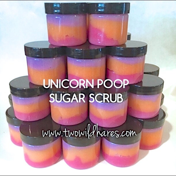 UNICORN POOP Sugar Scrub, Emulsified, TWH Exclusive Scent, 4 oz