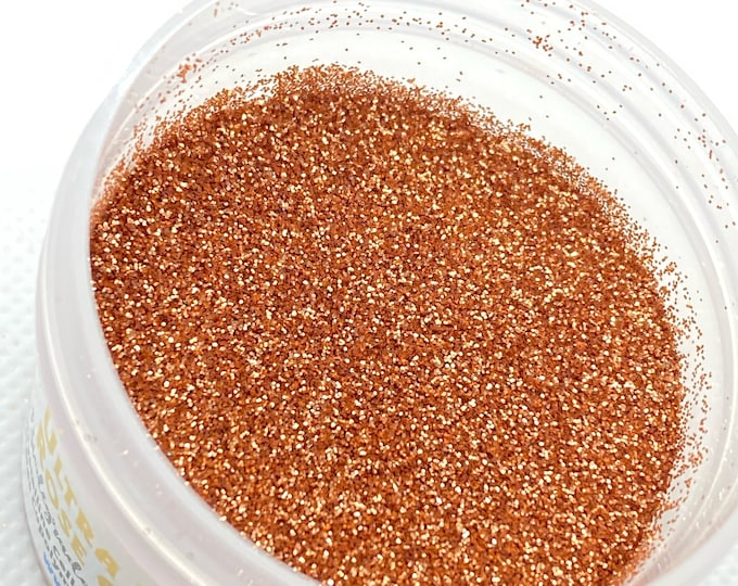 Rose Gold Ultrafine Biodegradable Glitter, Made in the USA, Non Toxic, Cruelty Free, 1oz