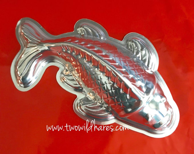 BIG KOI Bath Bomb & Baking Mold, Metal, 7 1/4" Long, 2 1/4" Deep, 3.75" Wide, Two Wild Hares