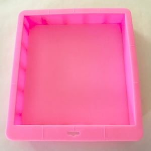 5,5 Pfund schwer. SLAB Seifenform 26x26x5 cm, XL Robuste Silikonform, DIY Seifenherstellung, Resin Art, Tiktok, Hochzeitsblumen, zwei wilde Hasen