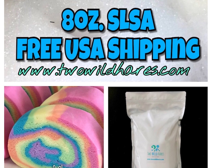 8oz SLSa Eco-certified Surfactant, Lathanol, LAL Coarse, Sodium Lauryl Sulfoacetate, Bubbles, Bath, DIY, Two Wild Hares