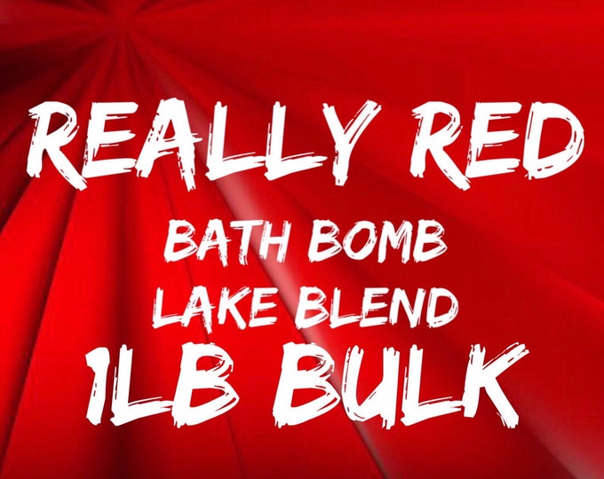 1lb Bulk REALLY RED Bath Bomb Lake Blend, High Dye %, Cosmetic Colorant, Batch Certified, Container Packaging, Free US Ship, Two Wild Hares