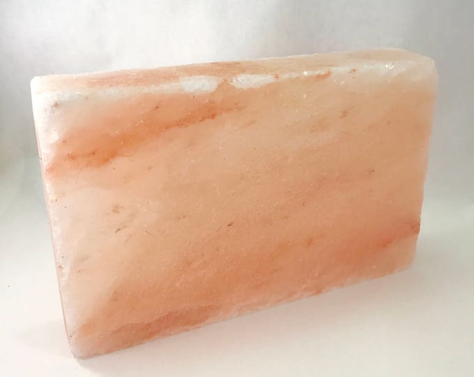 PINK HIMALAYAN SALT Slab, 5"x8"x1.5" Bath Cocktail Board, Sushi or Charcuterie Tray, 100% Salt