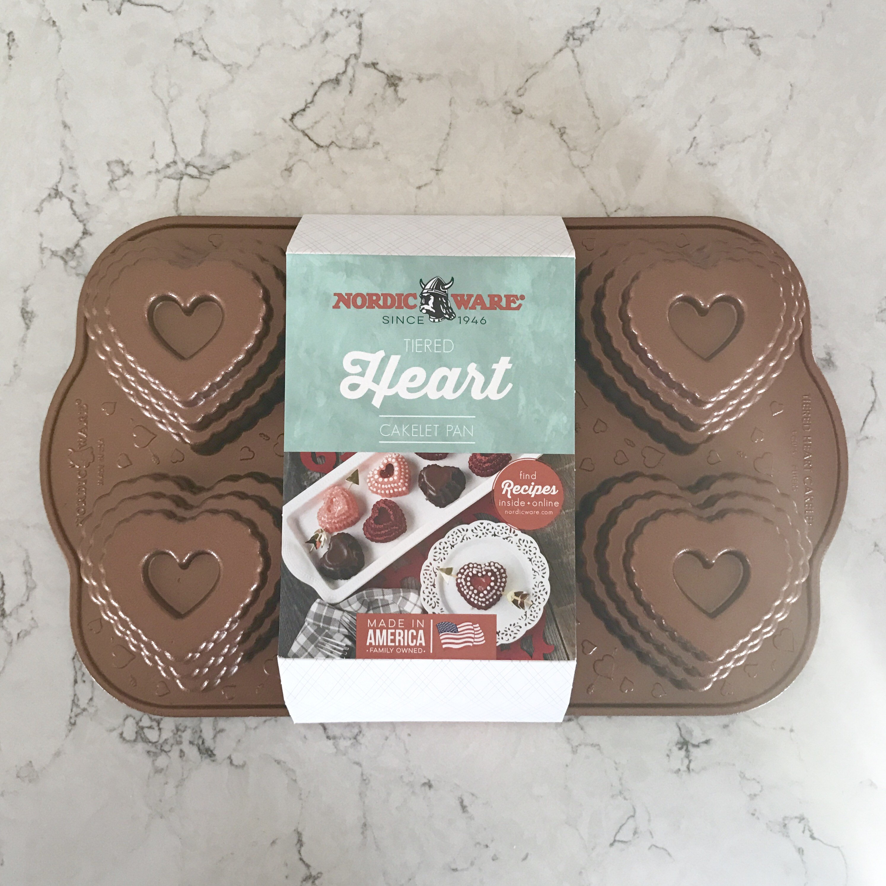 Nordic Ware Tiered Heart Bundt Pan
