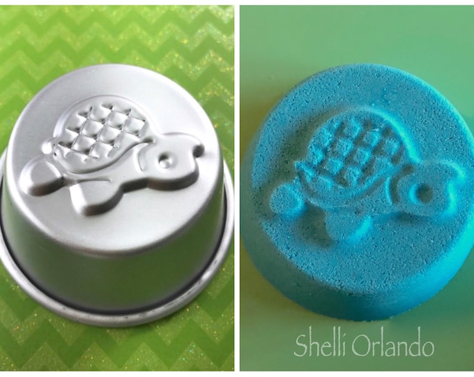 SEA TURTLE Bath Bomb Mold, 2.75" Metal, 3.5-3.75 oz Kid's Bath Bomb, Two Wild Hares