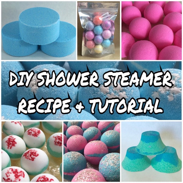 DIY SHOWER STEAMER Aromatherapy Recipe & Tutorial Guide, Step By Step, Two Wild Hares