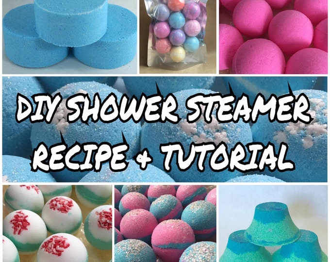 DIY SHOWER STEAMER Aromatherapy Recipe & Tutorial Guide, Step By Step, Two Wild Hares