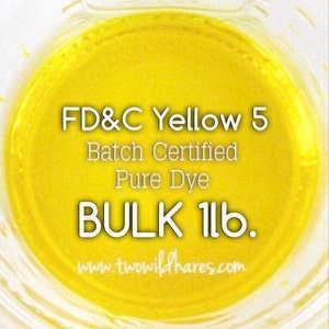 1 lb bulk CITRON vattenlösligt färgämne, batchcertifierad FD&C Yellow 5, kosmetiskt pulveriserat vattenlösligt färgämne, fri frakt från USA, två vilda harar