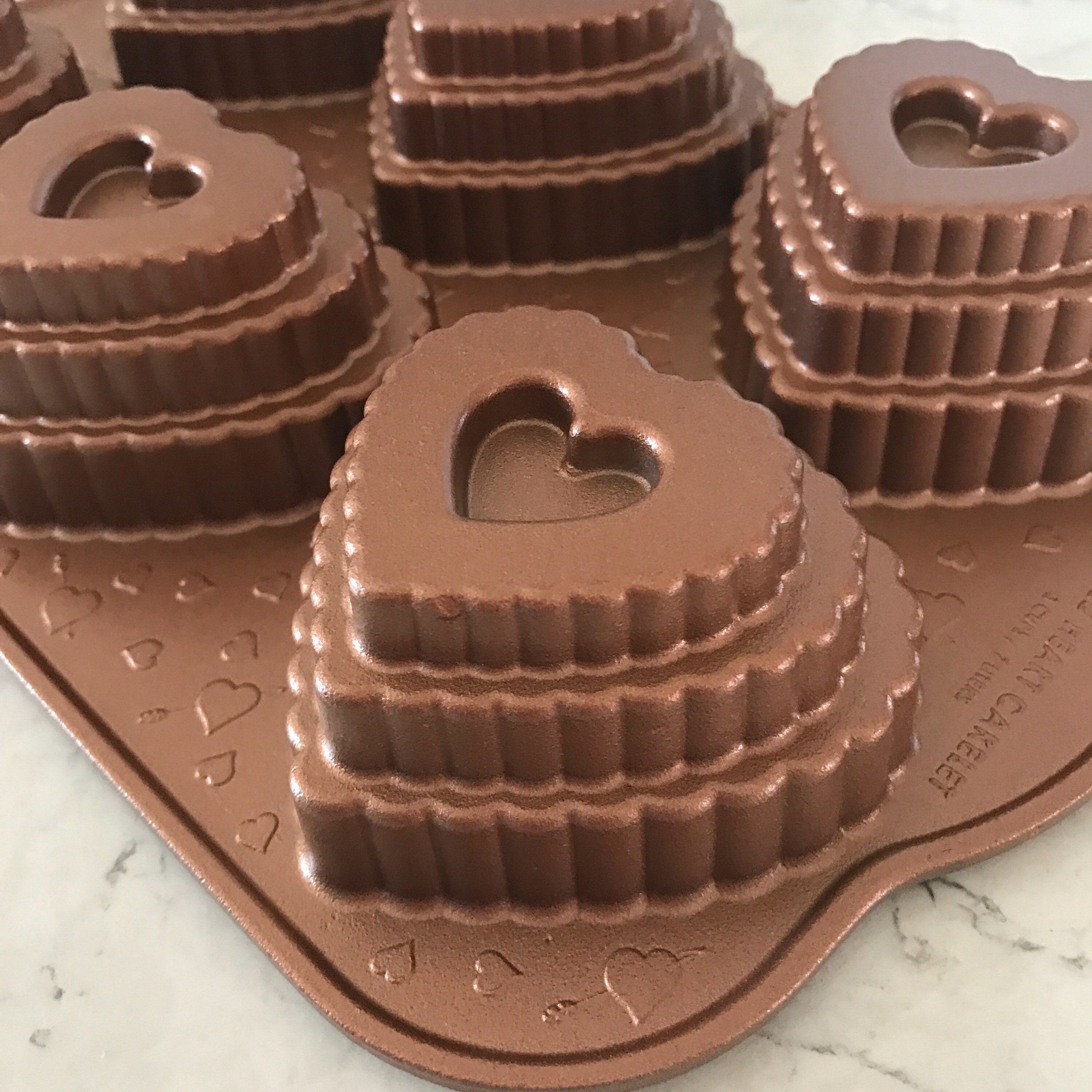 Nordic Ware Tiered Heart Cakelet Pan