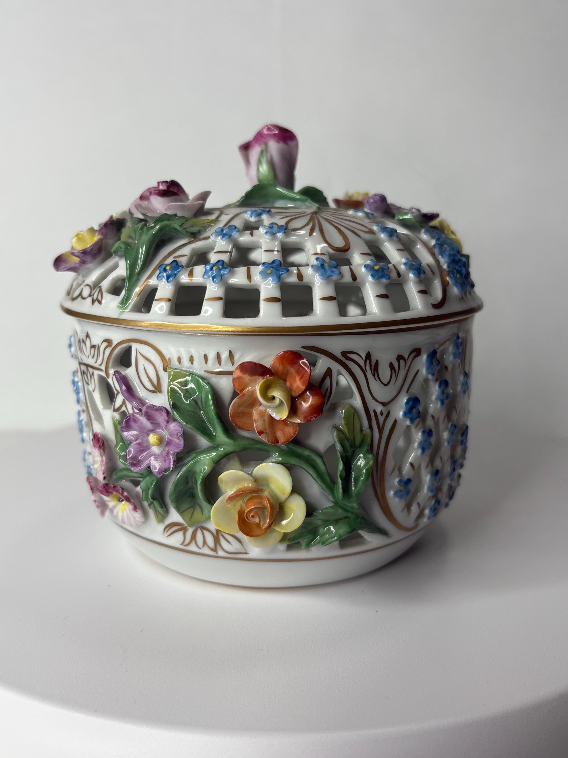 Dresden Porcelain Jar - Etsy