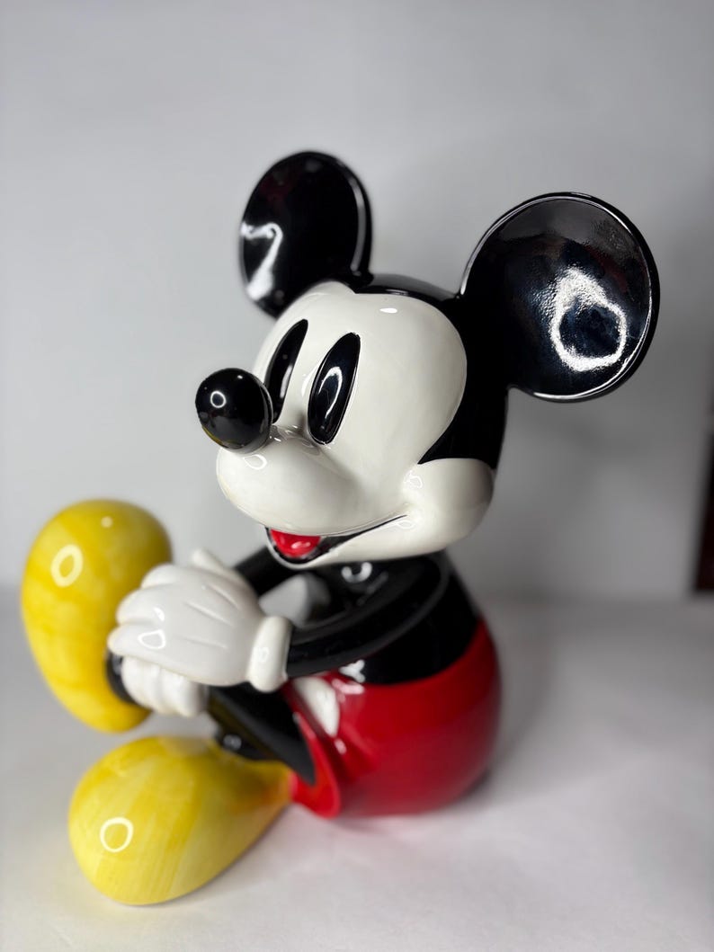 Disney Schmid Mickey Mouse Club March Music Box Ceramic Figurine image 6