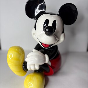 Disney Schmid Mickey Mouse Club March Music Box Ceramic Figurine image 1