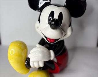Disney Schmid Mickey Mouse Club March Music Box Ceramic Figurine